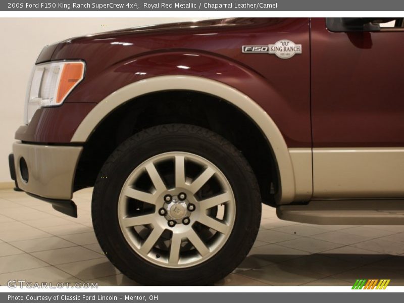 Royal Red Metallic / Chaparral Leather/Camel 2009 Ford F150 King Ranch SuperCrew 4x4