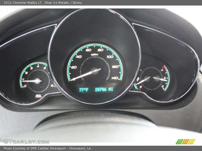 Silver Ice Metallic / Ebony 2012 Chevrolet Malibu LT