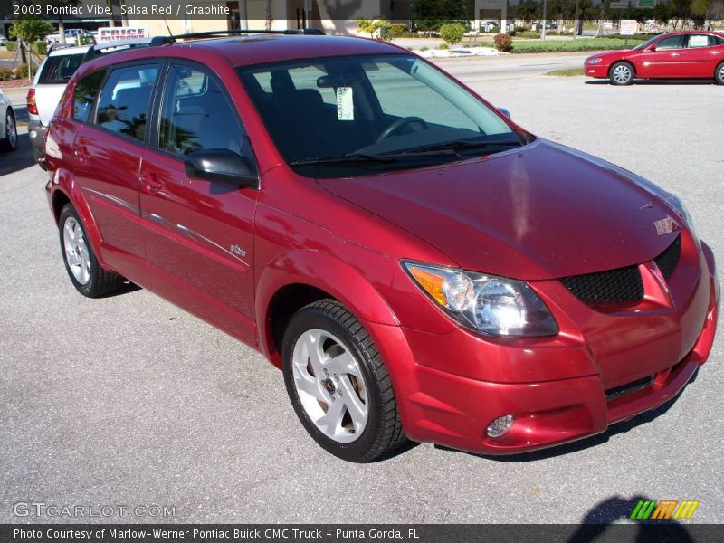 Salsa Red / Graphite 2003 Pontiac Vibe