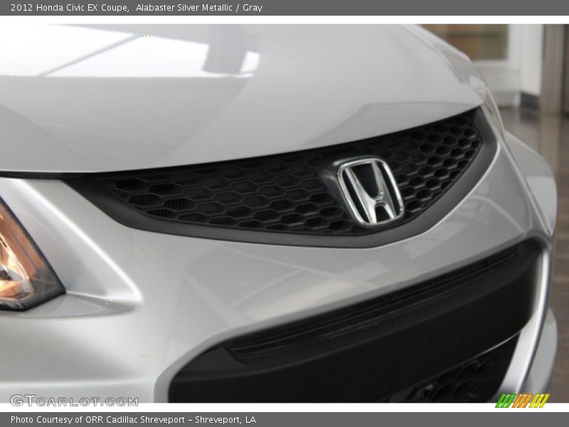 Alabaster Silver Metallic / Gray 2012 Honda Civic EX Coupe