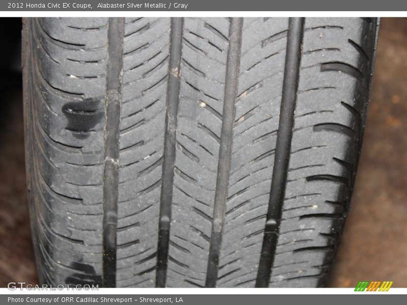 Alabaster Silver Metallic / Gray 2012 Honda Civic EX Coupe