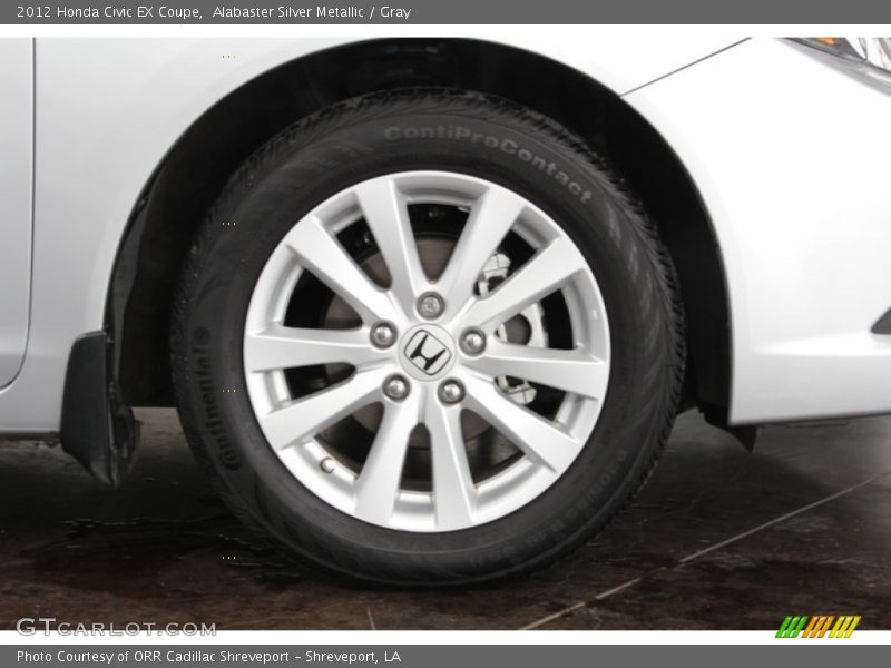 Alabaster Silver Metallic / Gray 2012 Honda Civic EX Coupe