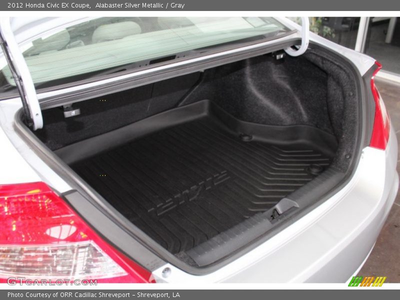 Alabaster Silver Metallic / Gray 2012 Honda Civic EX Coupe