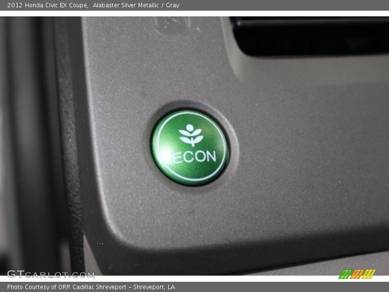 Alabaster Silver Metallic / Gray 2012 Honda Civic EX Coupe
