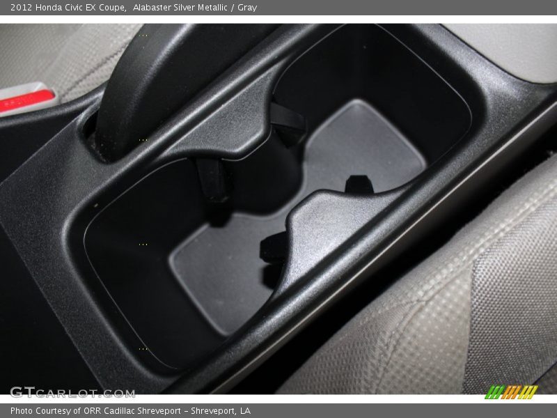 Alabaster Silver Metallic / Gray 2012 Honda Civic EX Coupe
