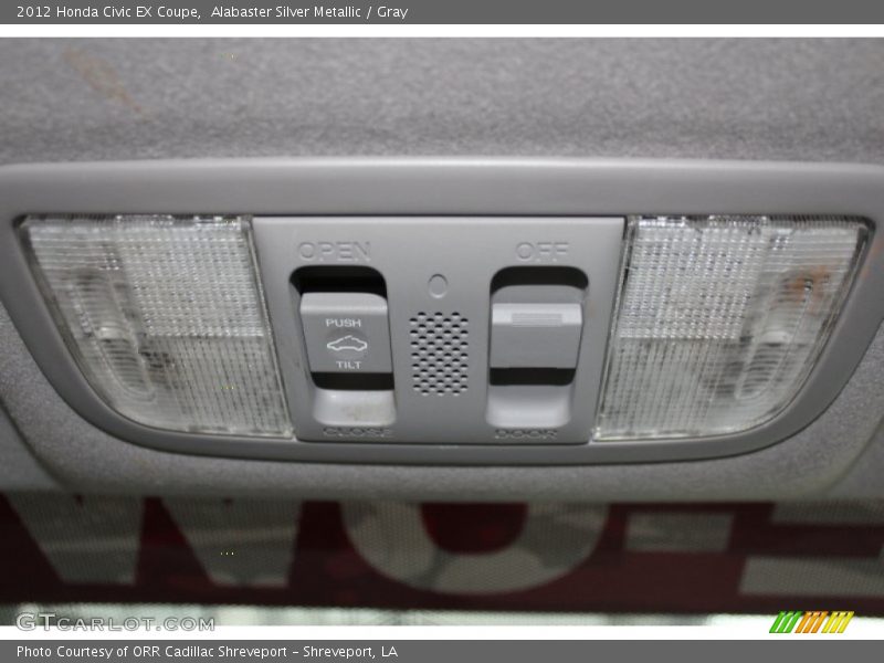 Alabaster Silver Metallic / Gray 2012 Honda Civic EX Coupe