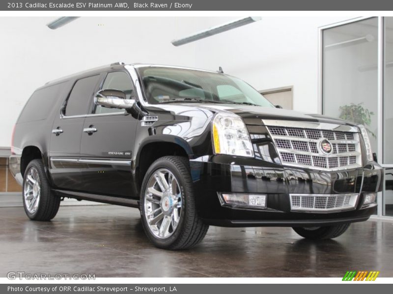 Black Raven / Ebony 2013 Cadillac Escalade ESV Platinum AWD