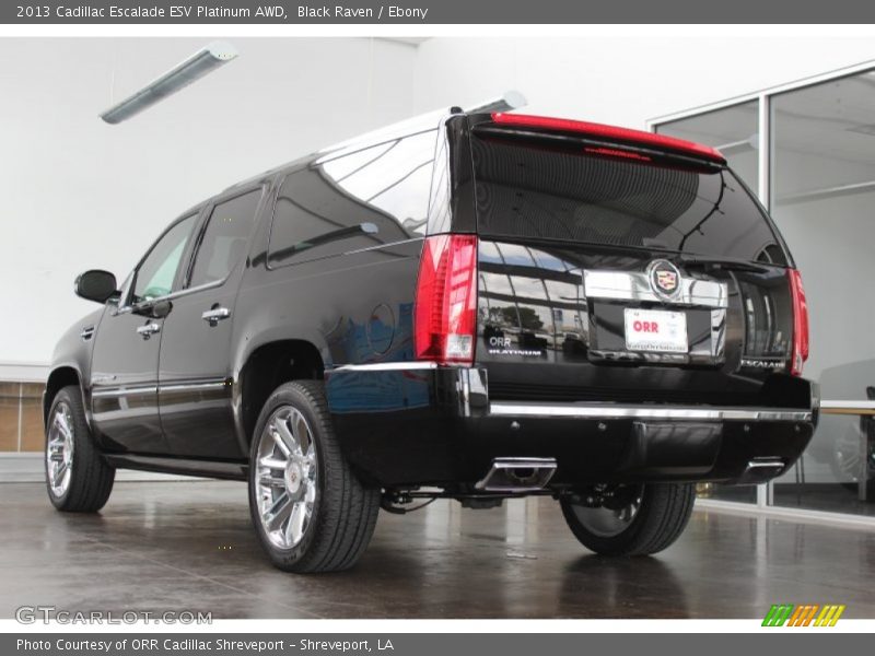 Black Raven / Ebony 2013 Cadillac Escalade ESV Platinum AWD