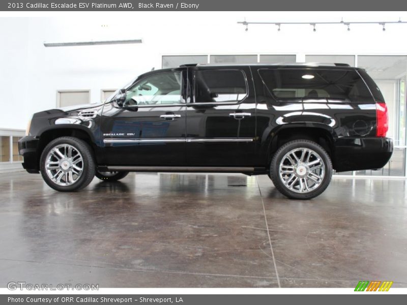 Black Raven / Ebony 2013 Cadillac Escalade ESV Platinum AWD