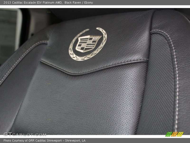 Black Raven / Ebony 2013 Cadillac Escalade ESV Platinum AWD
