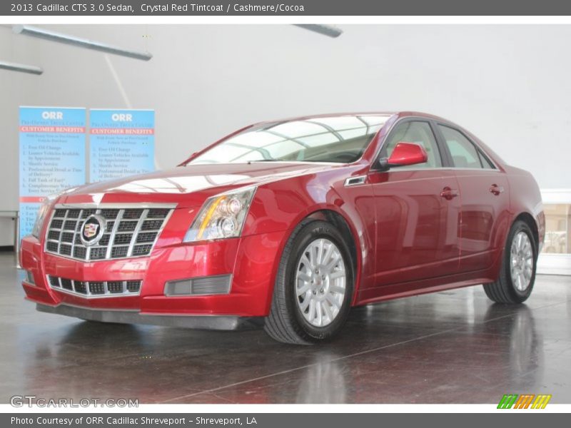 Crystal Red Tintcoat / Cashmere/Cocoa 2013 Cadillac CTS 3.0 Sedan