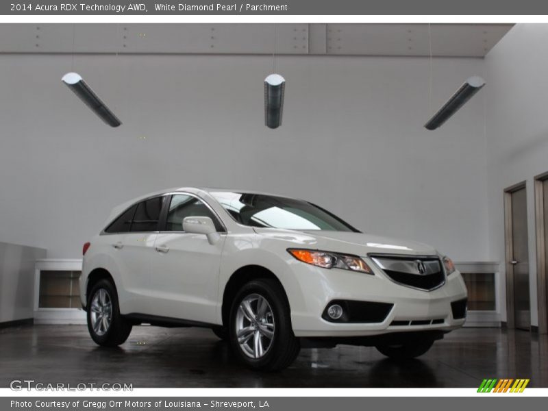 White Diamond Pearl / Parchment 2014 Acura RDX Technology AWD