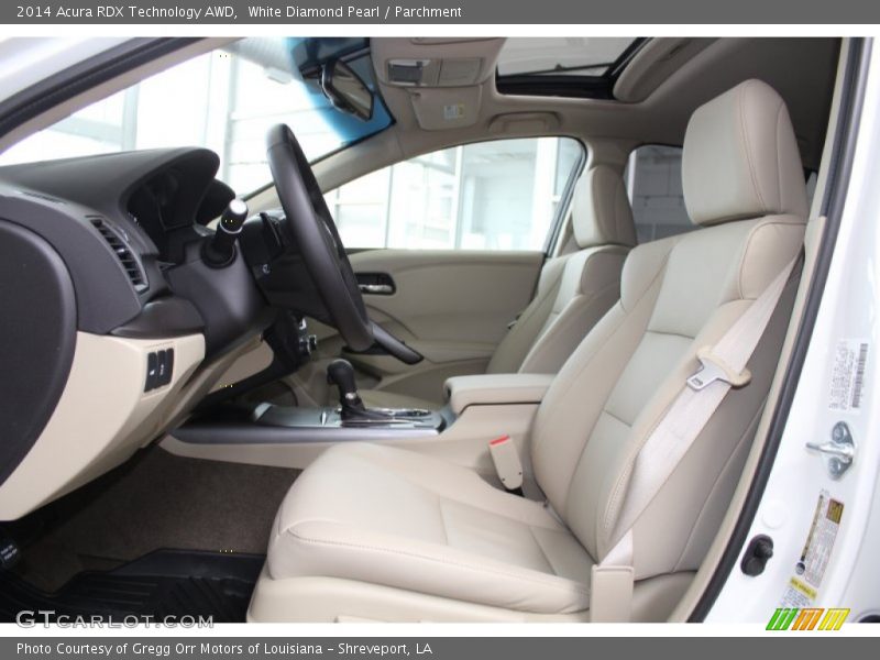 Front Seat of 2014 RDX Technology AWD