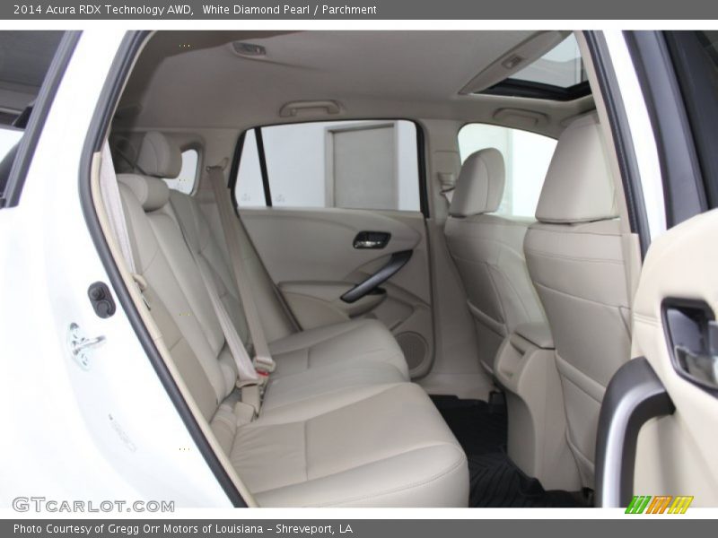 Rear Seat of 2014 RDX Technology AWD