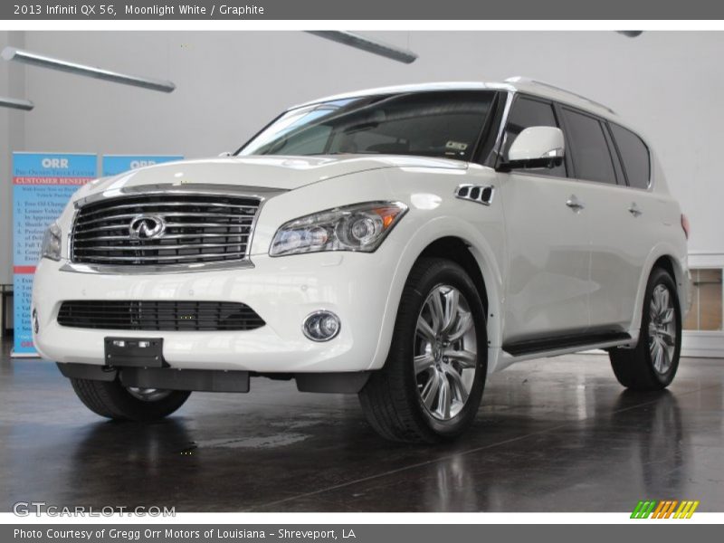 Moonlight White / Graphite 2013 Infiniti QX 56