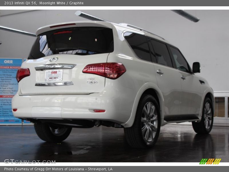 Moonlight White / Graphite 2013 Infiniti QX 56