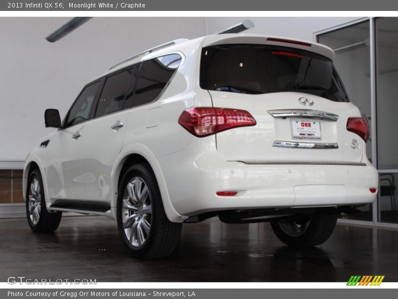 Moonlight White / Graphite 2013 Infiniti QX 56
