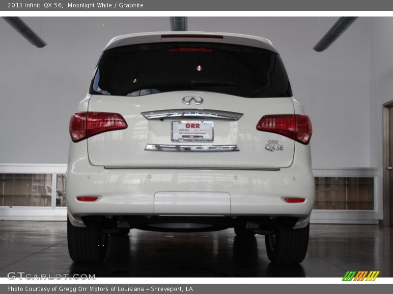 Moonlight White / Graphite 2013 Infiniti QX 56
