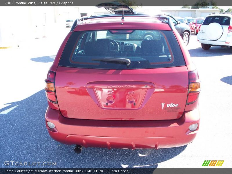 Salsa Red / Graphite 2003 Pontiac Vibe