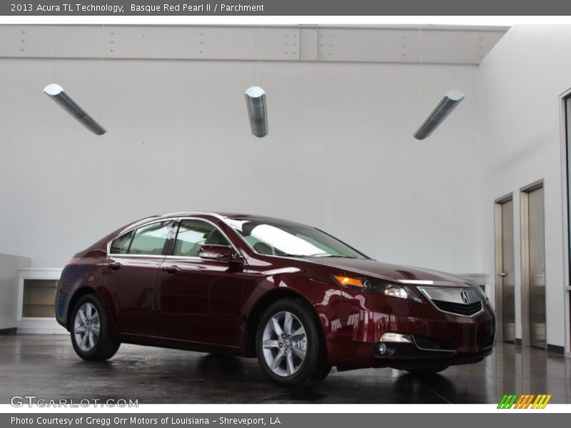 Basque Red Pearl II / Parchment 2013 Acura TL Technology