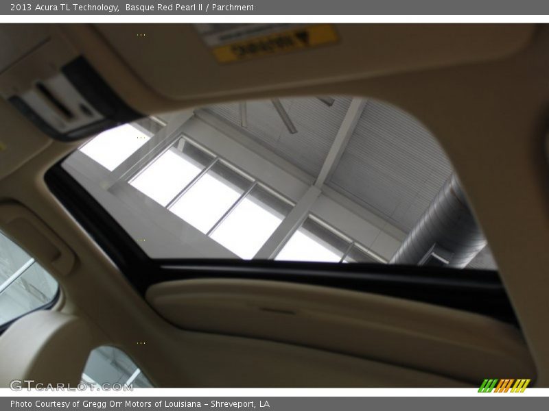 Basque Red Pearl II / Parchment 2013 Acura TL Technology