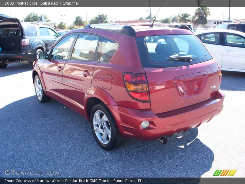 Salsa Red / Graphite 2003 Pontiac Vibe