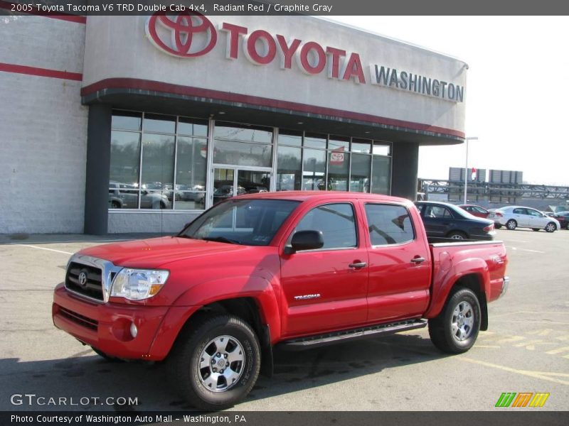 Radiant Red / Graphite Gray 2005 Toyota Tacoma V6 TRD Double Cab 4x4
