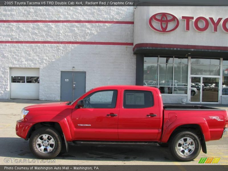 Radiant Red / Graphite Gray 2005 Toyota Tacoma V6 TRD Double Cab 4x4
