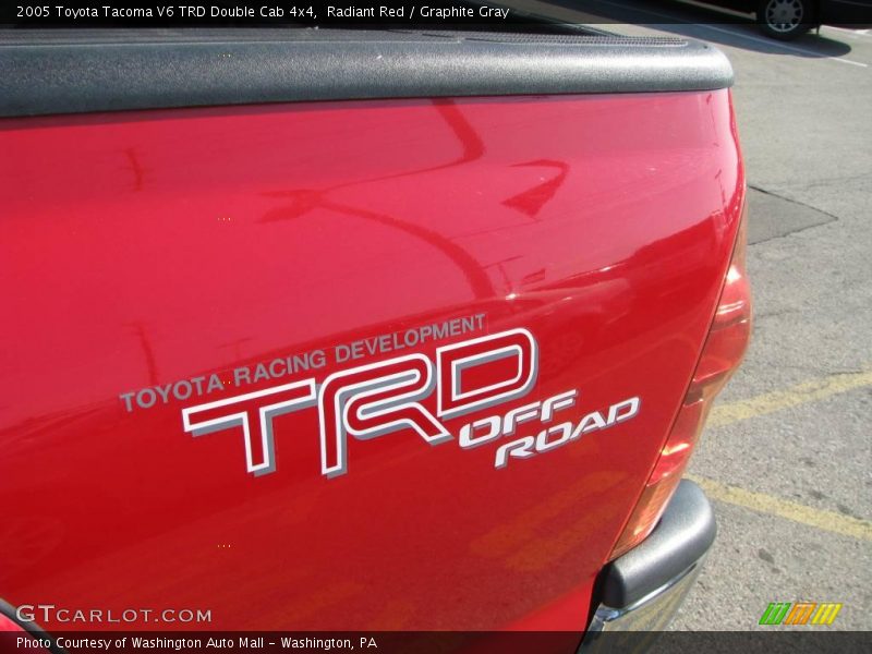 Radiant Red / Graphite Gray 2005 Toyota Tacoma V6 TRD Double Cab 4x4