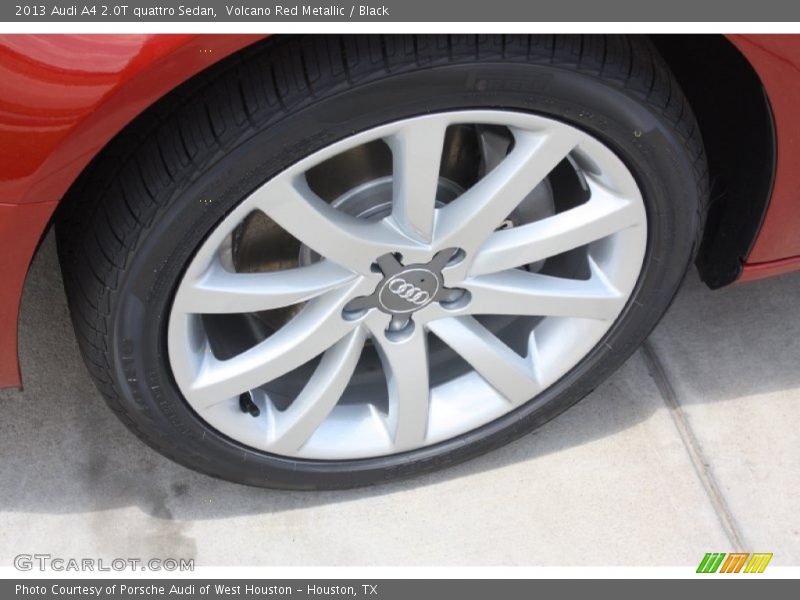 Volcano Red Metallic / Black 2013 Audi A4 2.0T quattro Sedan