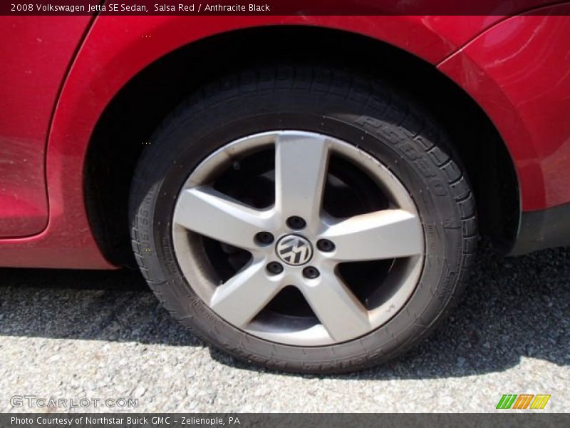 Salsa Red / Anthracite Black 2008 Volkswagen Jetta SE Sedan