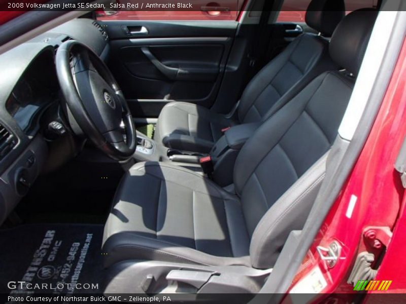 Salsa Red / Anthracite Black 2008 Volkswagen Jetta SE Sedan