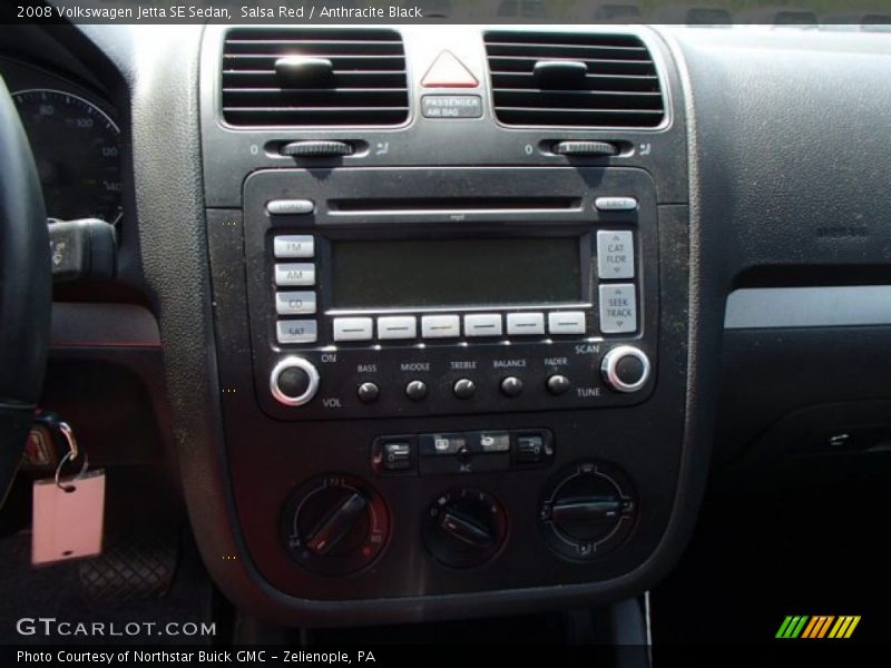 Salsa Red / Anthracite Black 2008 Volkswagen Jetta SE Sedan