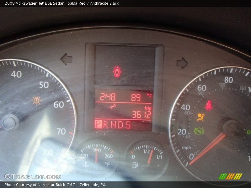 Salsa Red / Anthracite Black 2008 Volkswagen Jetta SE Sedan