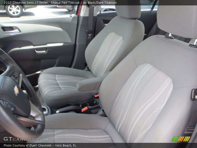 Crystal Red Tintcoat / Jet Black/Dark Titanium 2012 Chevrolet Sonic LT Sedan