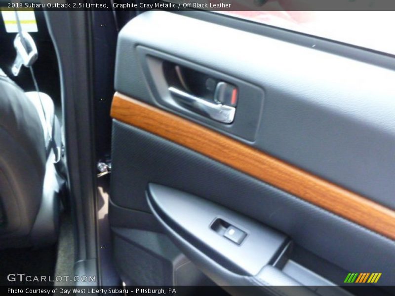 Graphite Gray Metallic / Off Black Leather 2013 Subaru Outback 2.5i Limited