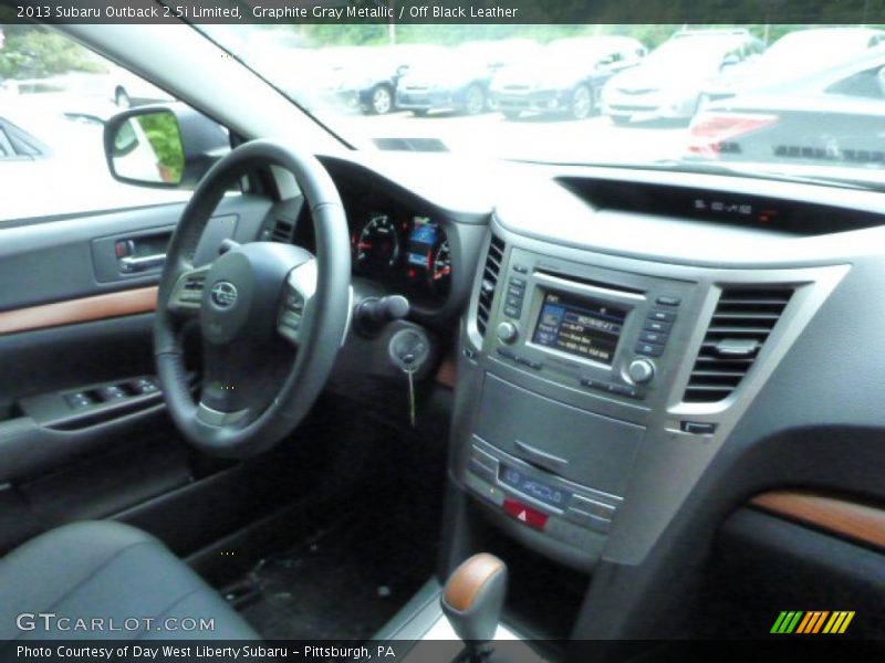 Graphite Gray Metallic / Off Black Leather 2013 Subaru Outback 2.5i Limited