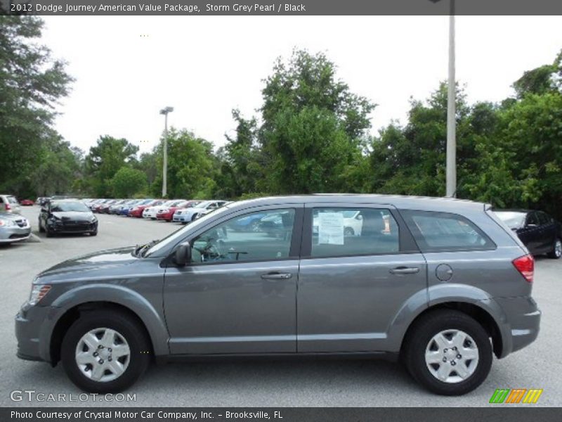 Storm Grey Pearl / Black 2012 Dodge Journey American Value Package