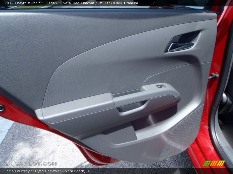Crystal Red Tintcoat / Jet Black/Dark Titanium 2012 Chevrolet Sonic LT Sedan