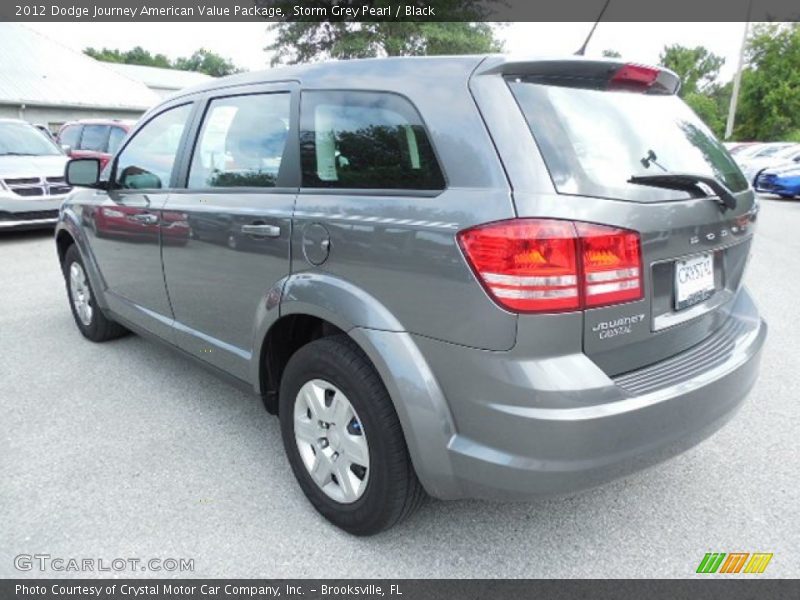 Storm Grey Pearl / Black 2012 Dodge Journey American Value Package