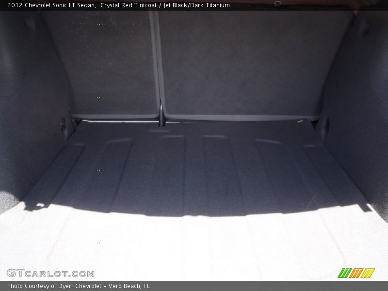 Crystal Red Tintcoat / Jet Black/Dark Titanium 2012 Chevrolet Sonic LT Sedan
