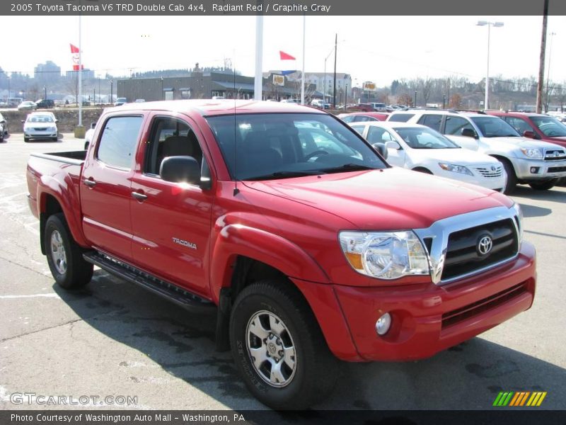 Radiant Red / Graphite Gray 2005 Toyota Tacoma V6 TRD Double Cab 4x4