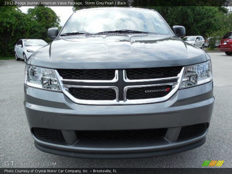 Storm Grey Pearl / Black 2012 Dodge Journey American Value Package