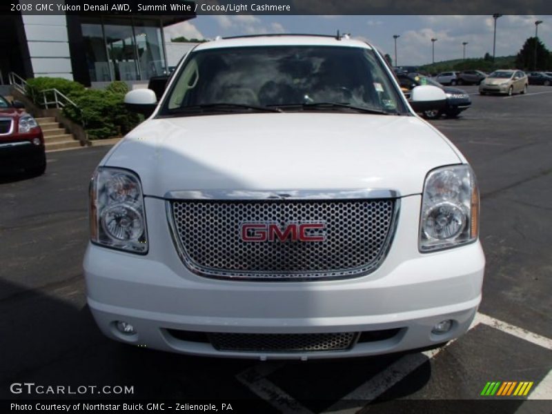 Summit White / Cocoa/Light Cashmere 2008 GMC Yukon Denali AWD