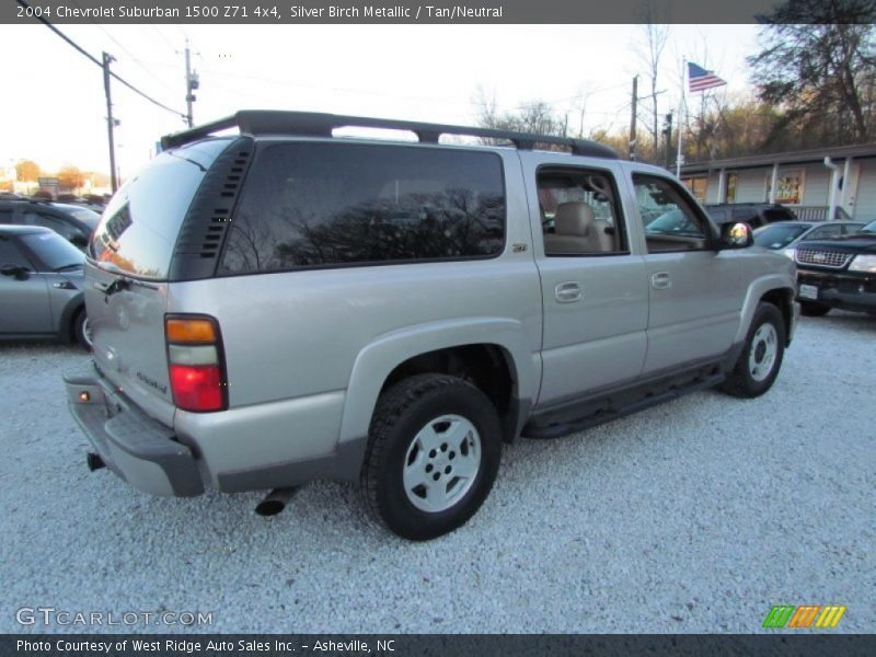 Silver Birch Metallic / Tan/Neutral 2004 Chevrolet Suburban 1500 Z71 4x4