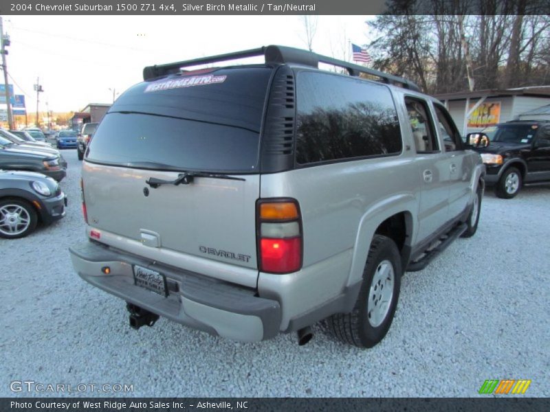 Silver Birch Metallic / Tan/Neutral 2004 Chevrolet Suburban 1500 Z71 4x4
