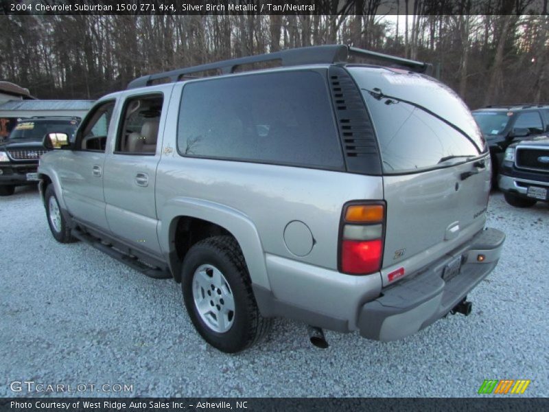Silver Birch Metallic / Tan/Neutral 2004 Chevrolet Suburban 1500 Z71 4x4