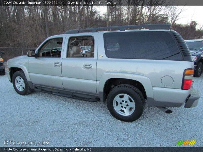 Silver Birch Metallic / Tan/Neutral 2004 Chevrolet Suburban 1500 Z71 4x4
