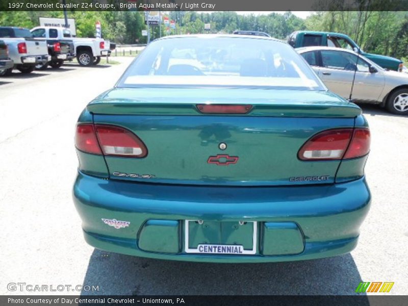 Bright Aqua Metallic / Light Gray 1997 Chevrolet Cavalier Z24 Coupe