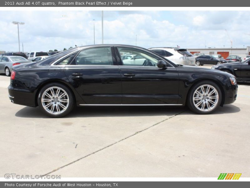 Phantom Black Pearl Effect / Velvet Beige 2013 Audi A8 4.0T quattro